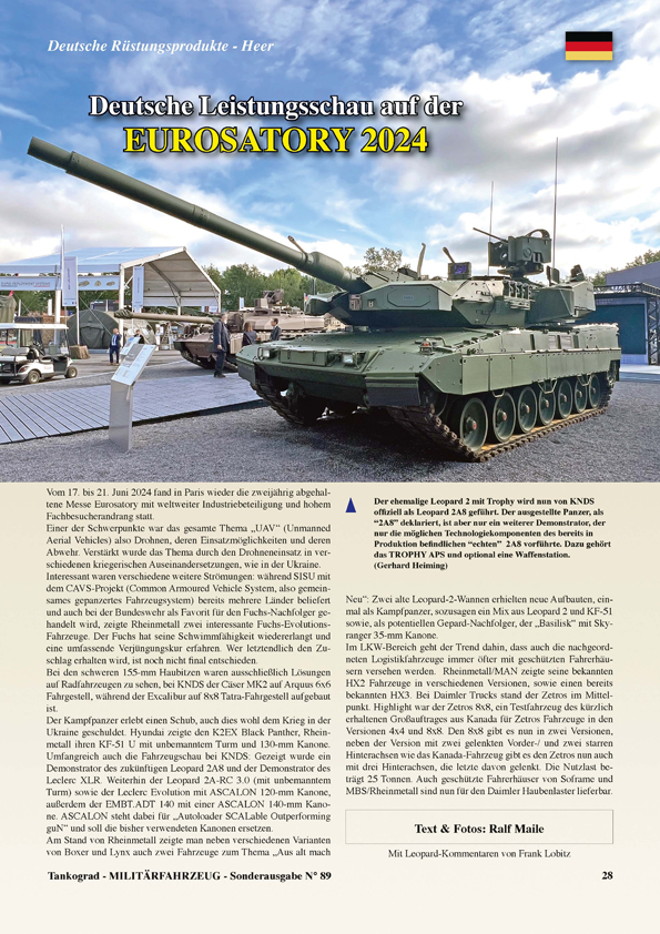 Tankograd TG89 MILITÄRFAHRZEUG N°89