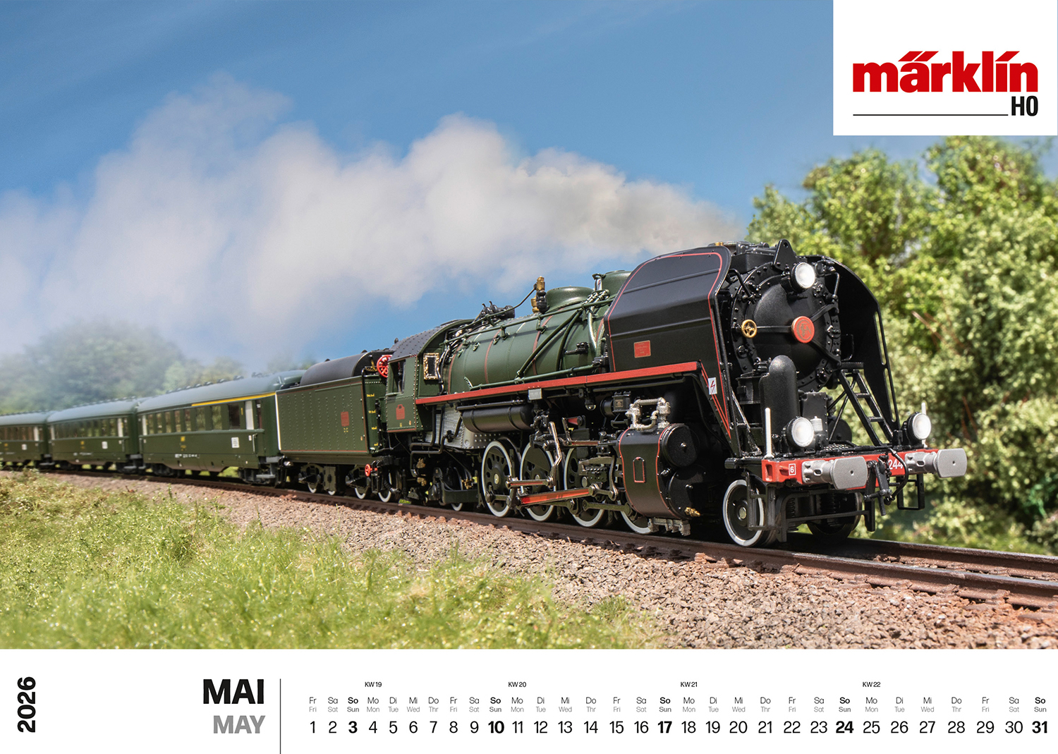 19726 Wandkalender Märklin/Trix 2026