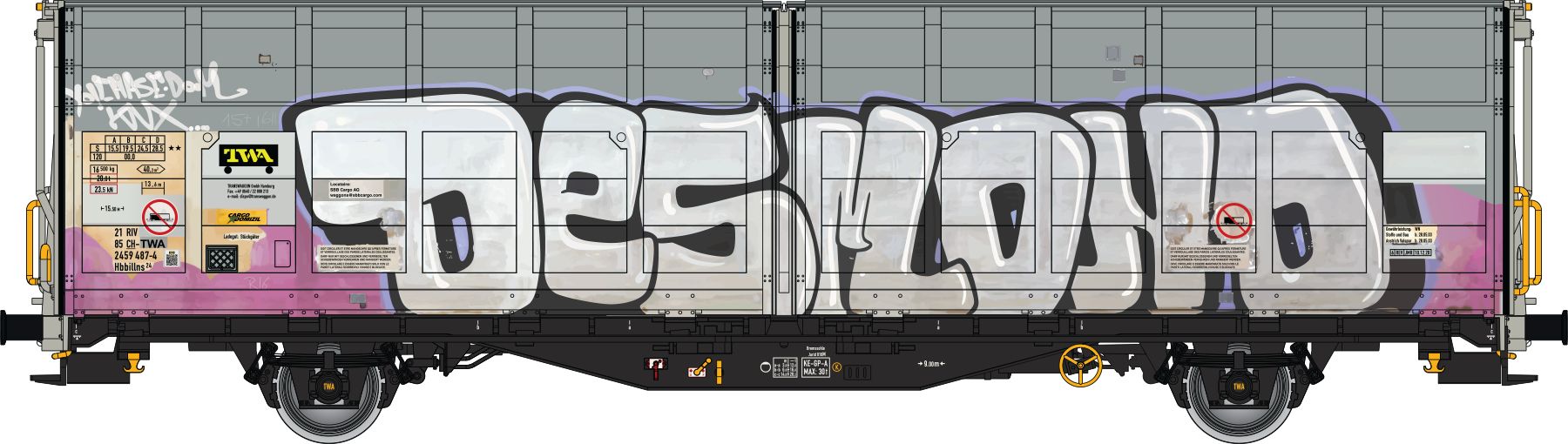 245068 TWA Schiebewandwagen Ep.6- Graffiti