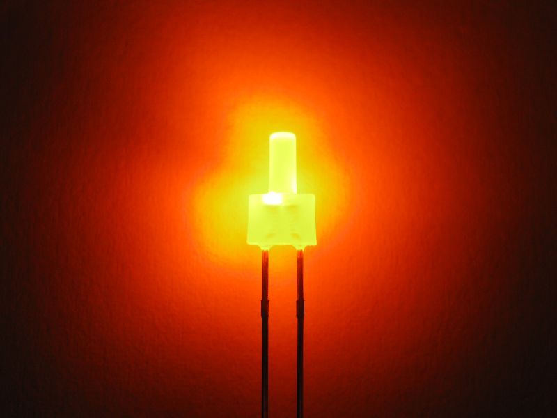 50803 Tower LED lang 2mm orange / amber diffu