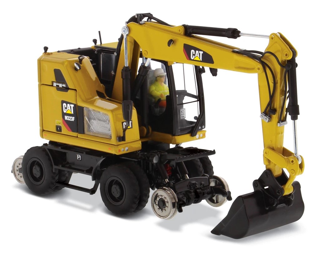 85662 Cat M323F Rail / Zweiwegebagger CAT gelb