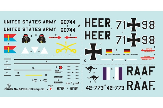 Italeri 0849 UH-1D 'Slick'