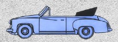 27052 Wartburg 311 Cabrio pastellblau