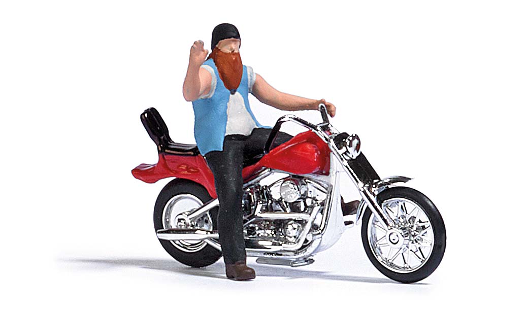 7861 US Motorrad mit Biker