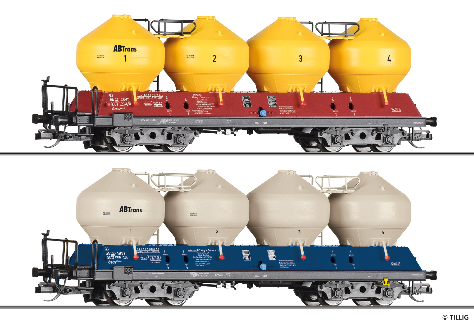 01117 ABV Güterwagen-Set 2-tlg Uacs 451.1 Ep.5