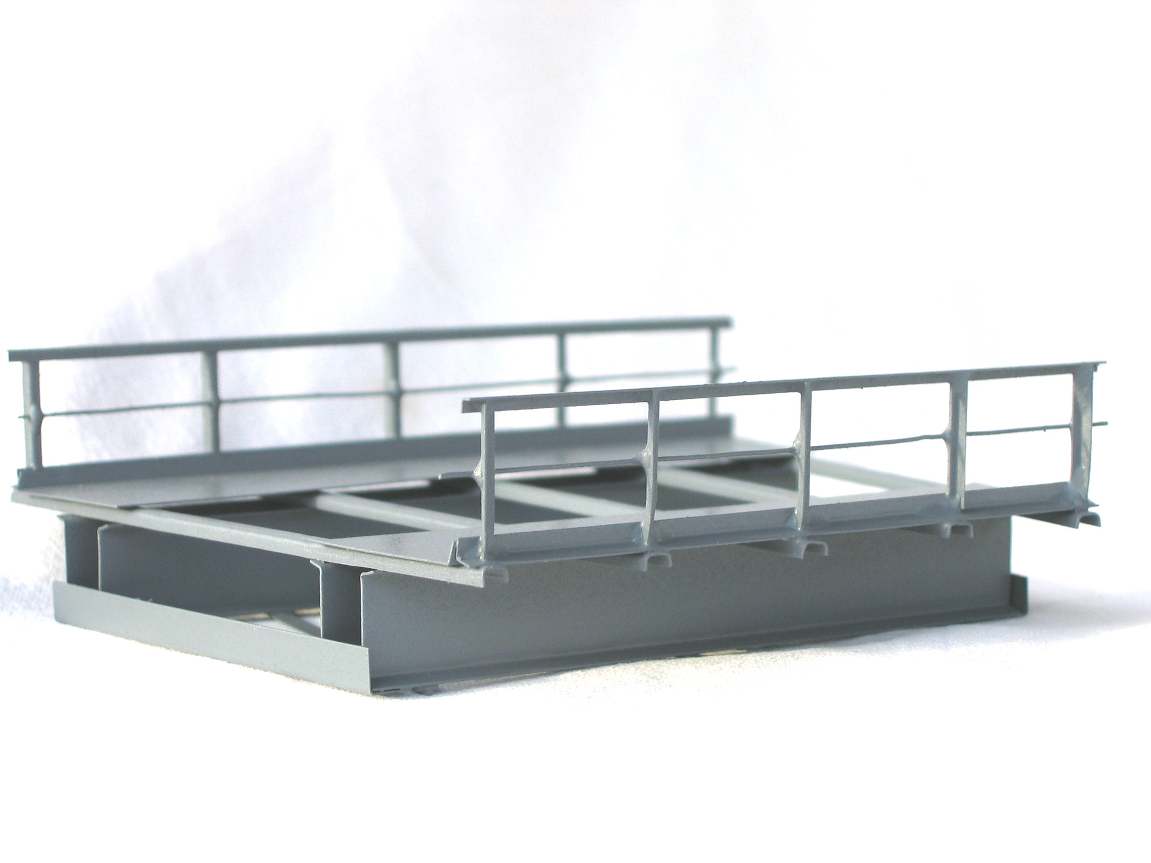 Hack R1 Kurvenelement R=360mm 15°, grau