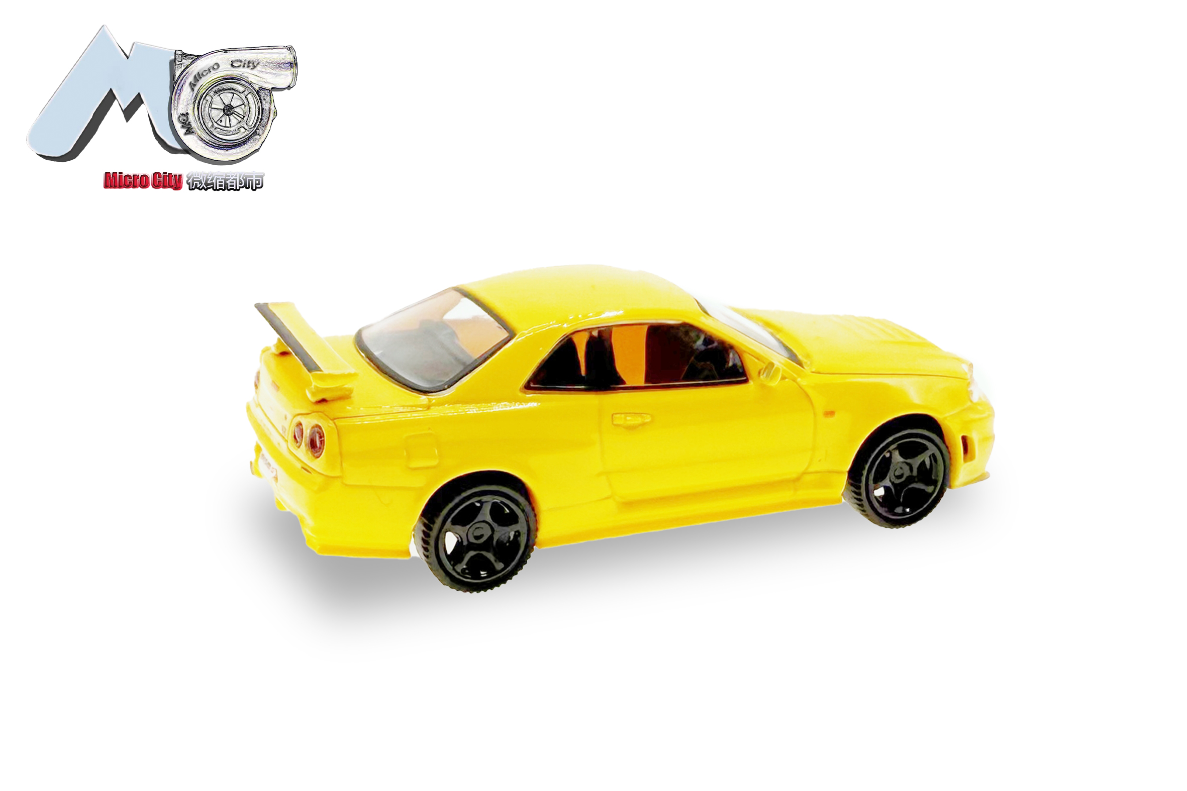 Herpa 87MC000047 MicroCity: Nissan GTR 34 gelb