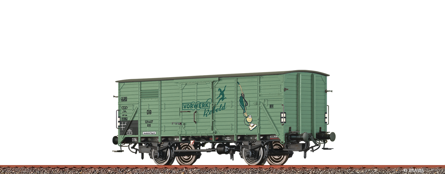 Brawa 50960 DB ged. Güterwagen G10 "Vorwerk" Ep.3