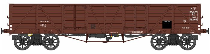 REE Modeles WB-783 PO offener Güterwagen TP Ep.2