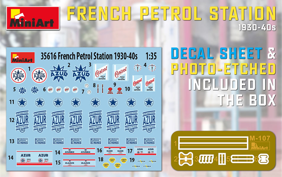MiniArt 35616 French Petrol Station 1930-40
