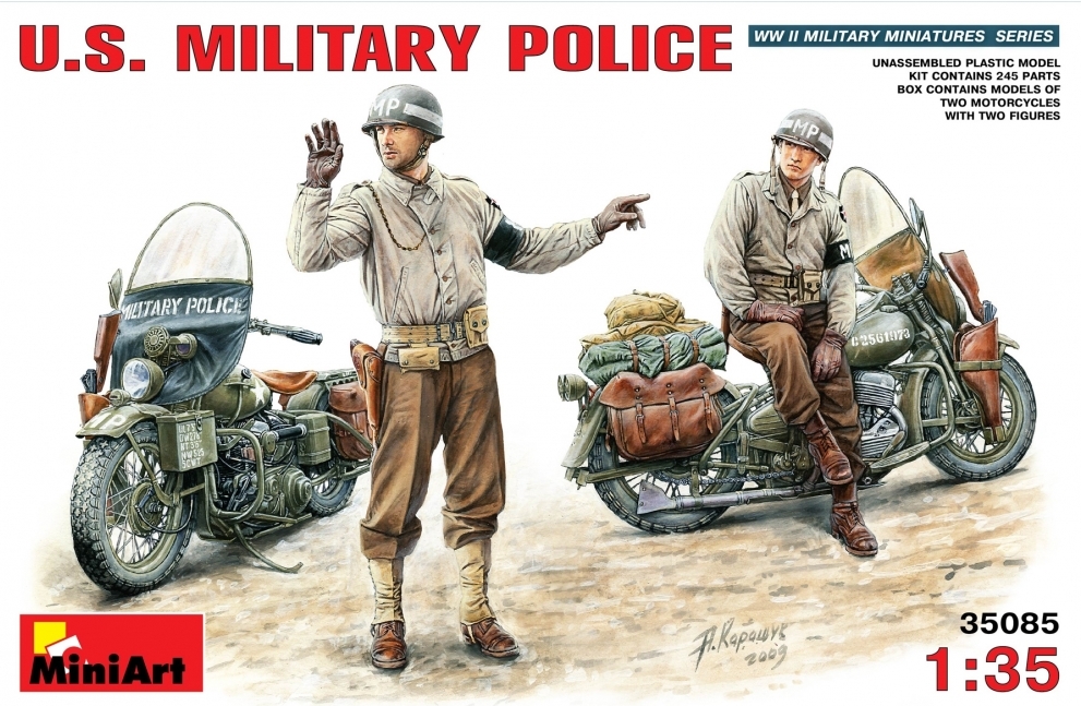 35085 US Militär Police & Motorrad
