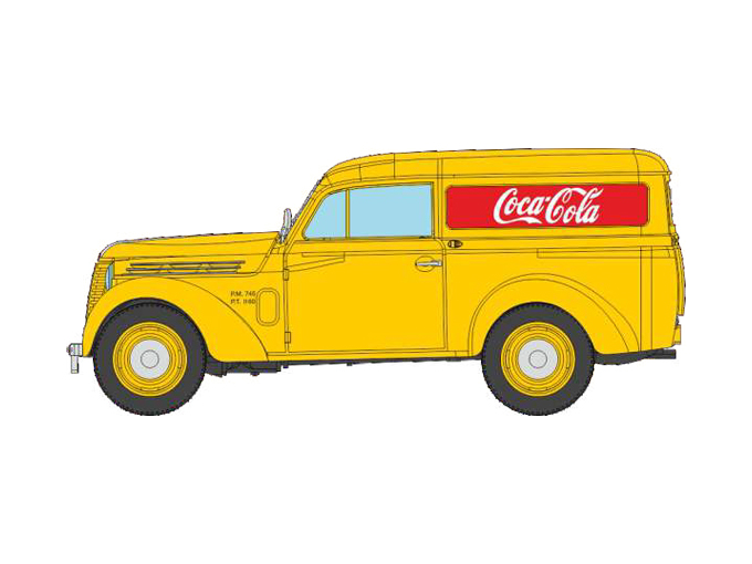 CB-206 Renault Juvaquatre Fourgon Coca Cola