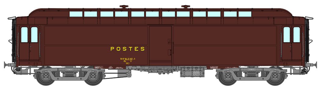 VB-255 SNCF PTT Postwagen 16m PEZ Ep.4