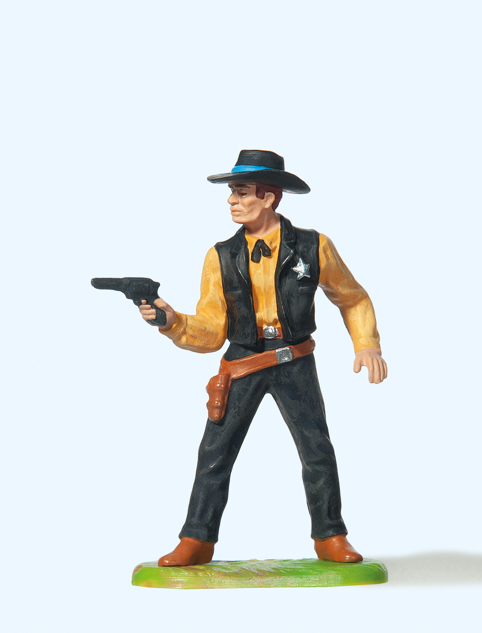 54808 Sheriff stehend, mit Revolver