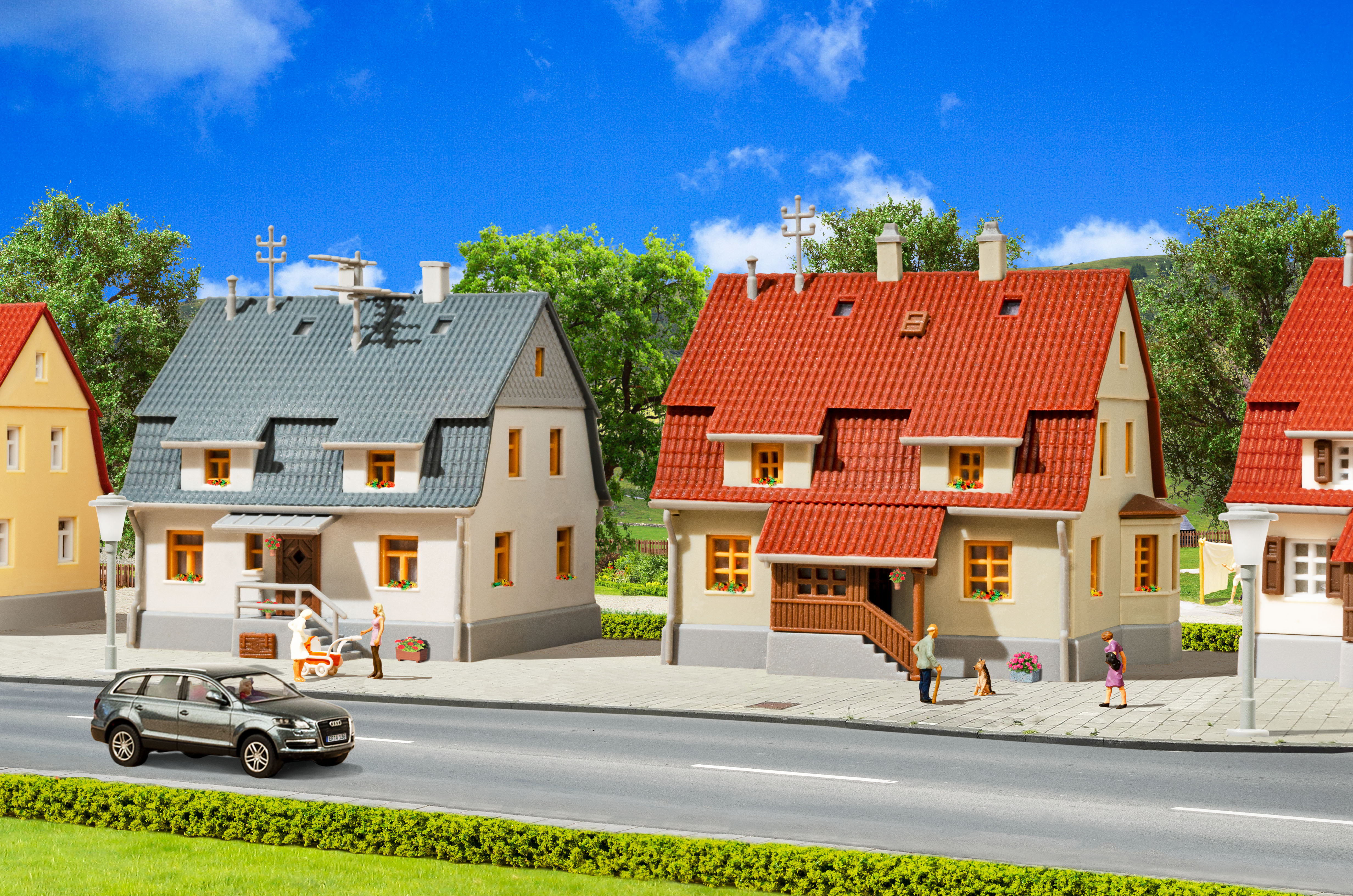 Kibri 36830 Siedlungshäuser am Wallfahrtsweg, 2 St.