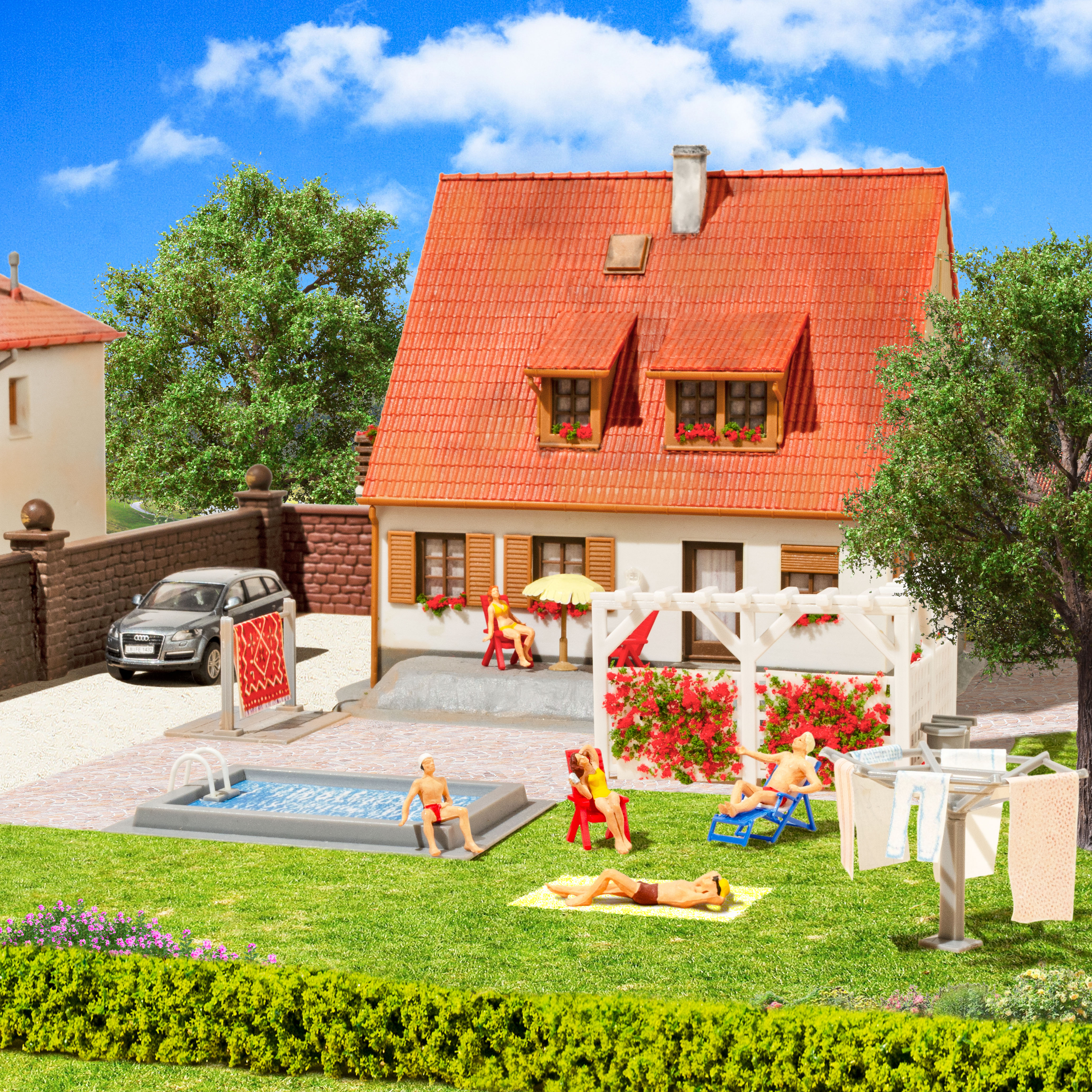 Kibri 38148 Deko-Set Garten und Terrasse