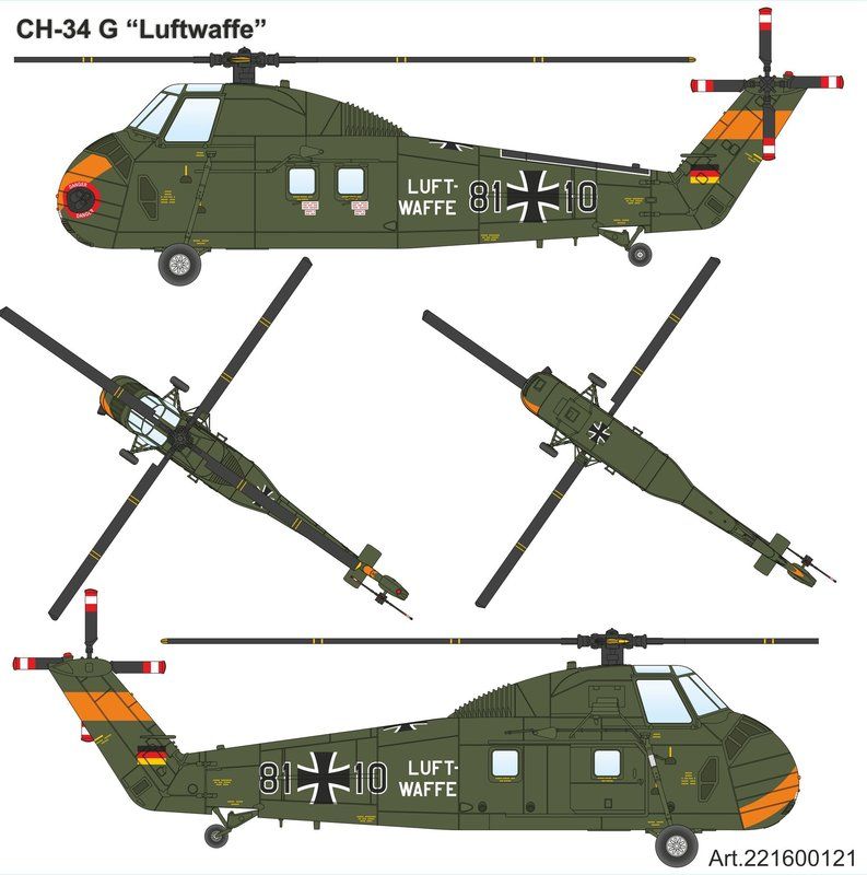 221600121 Sikorsky CH-34 BW