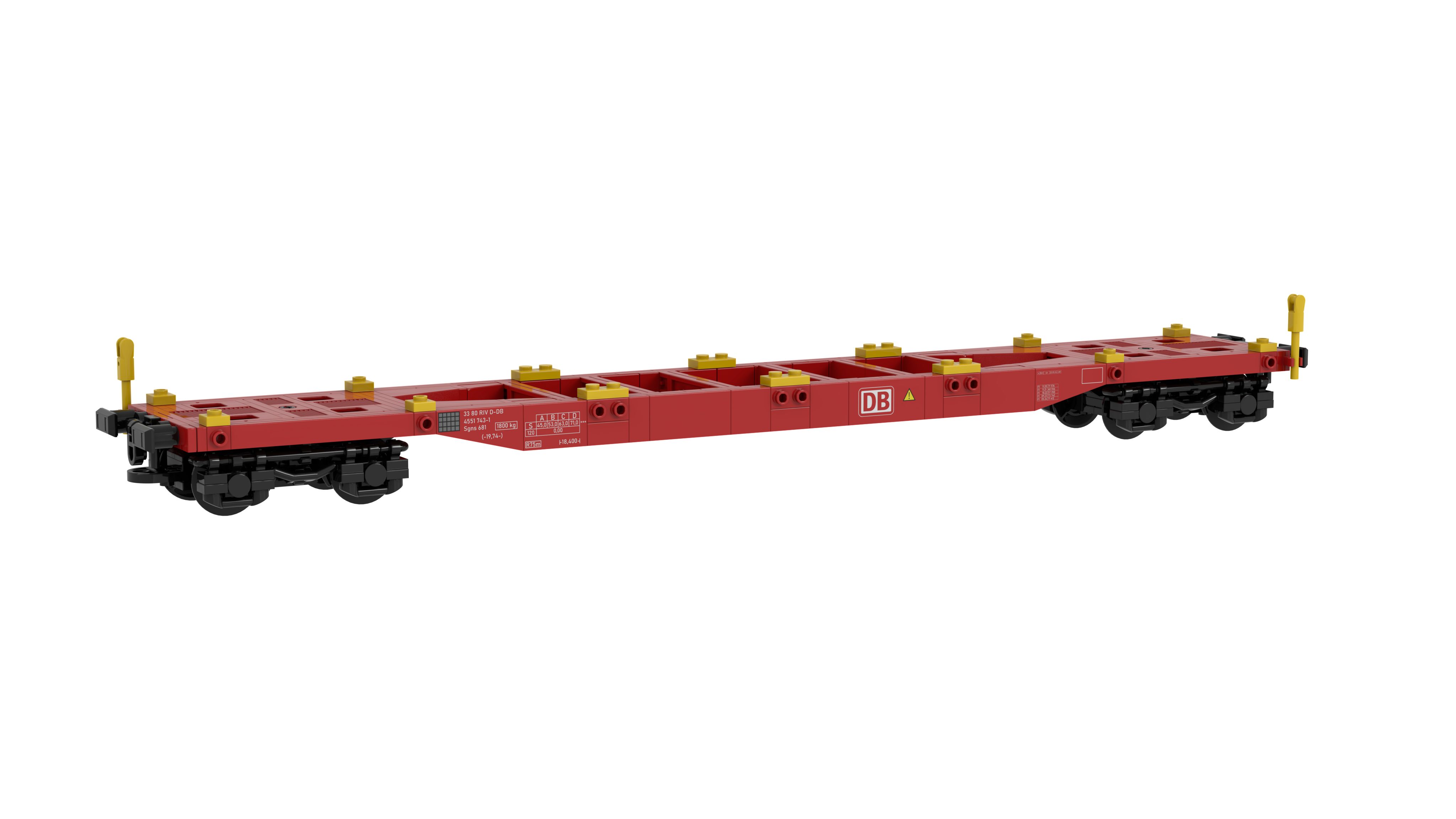 SH-3005 DBAG Containertragwagen Sgns 681