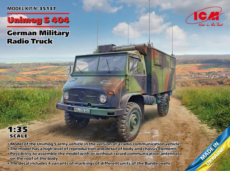 35137 Unimog S 404 German Military Radio Truck
