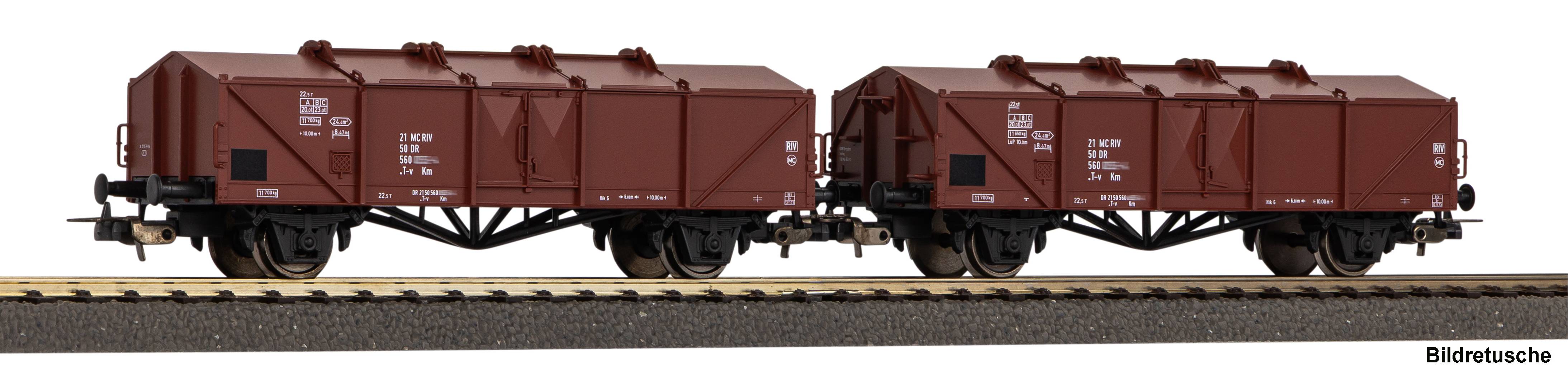 Piko 28331 DR Klappdeckelwg. Kmm Set 2tlg. Ep.4