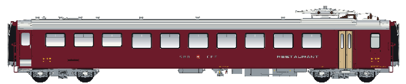 47259AC Speisewagen EW I Dr4 SBB, Ep.III, IB, AC