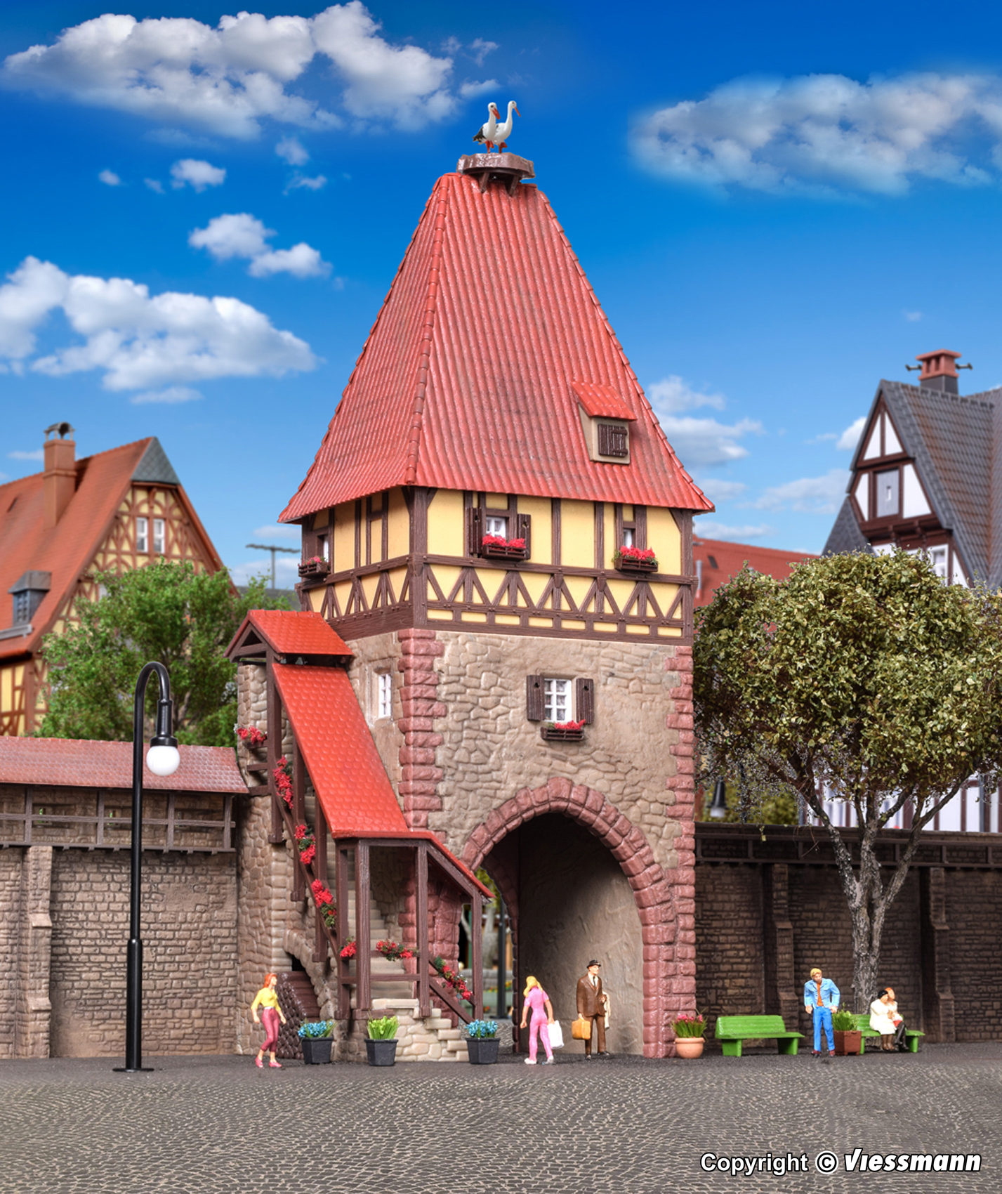 Kibri 38470 Fachwerkturm mit Tor