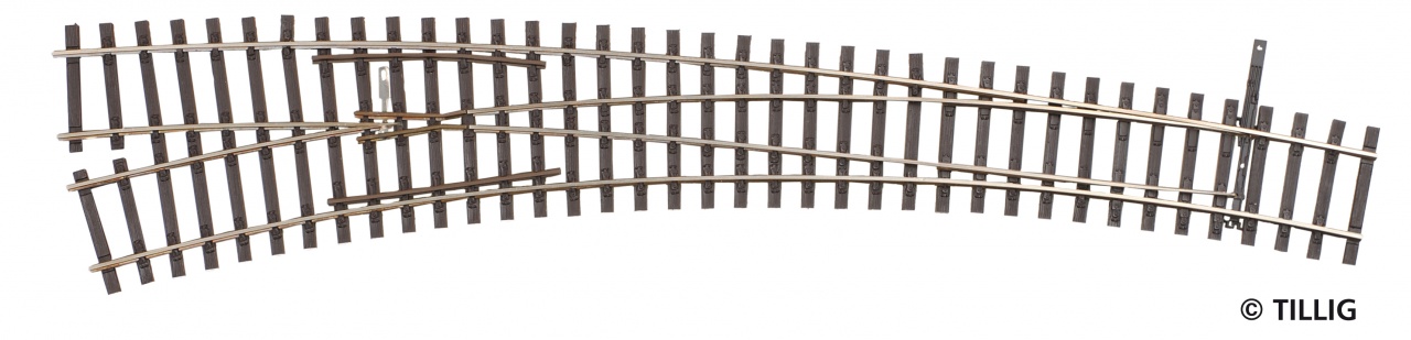 85314 Hand-Innenbogenweiche links 20,7°/32,7°