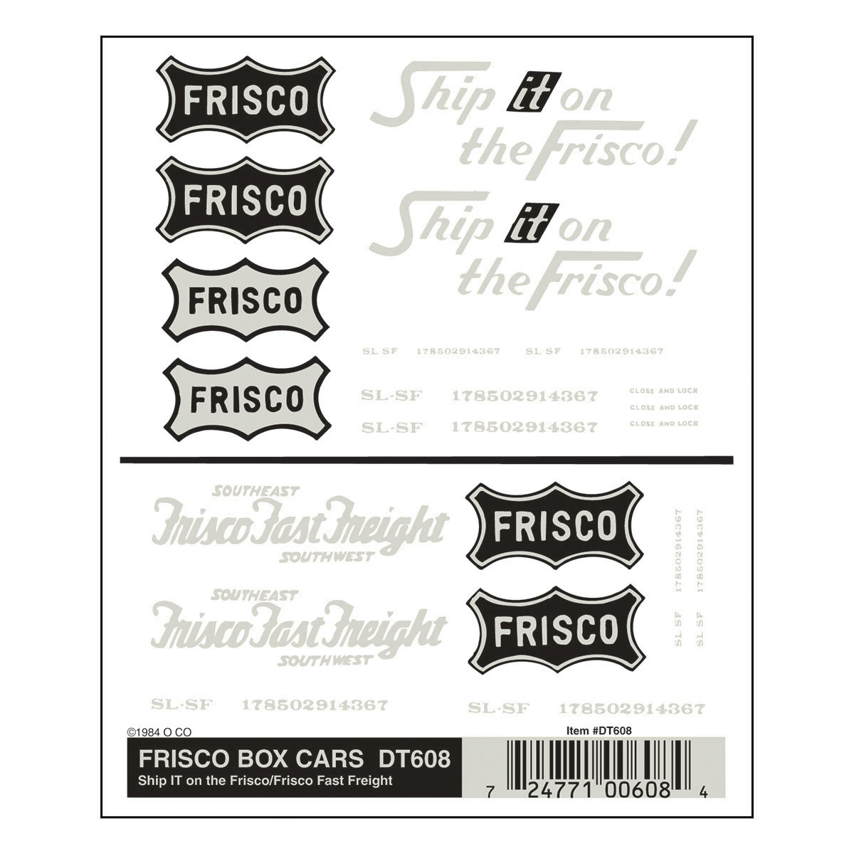 WDT608 Frisco Güterwagenbeschriftung