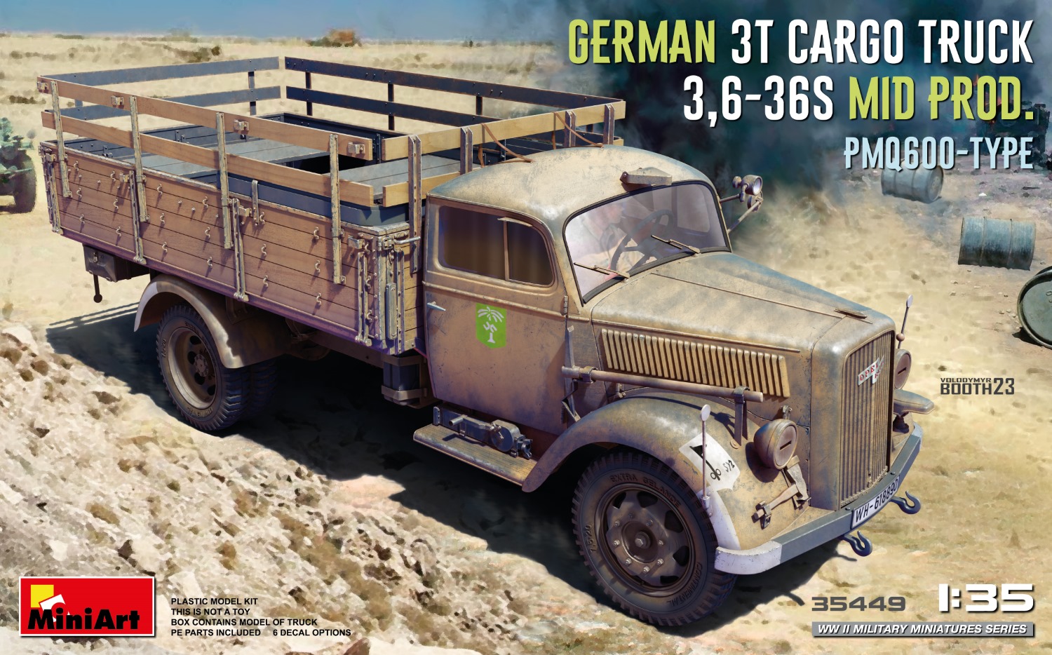 35449 German 3t Cargo Truck 3,6-36S Mid Prod.