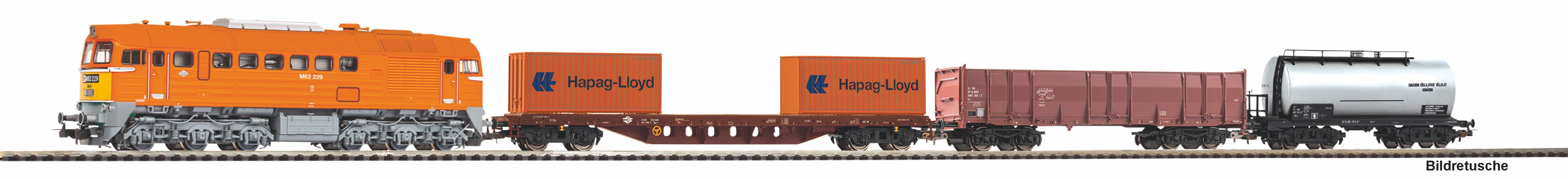 57036 S-Set Güterzug MAV M62 + 3x Wagen V A-Gl