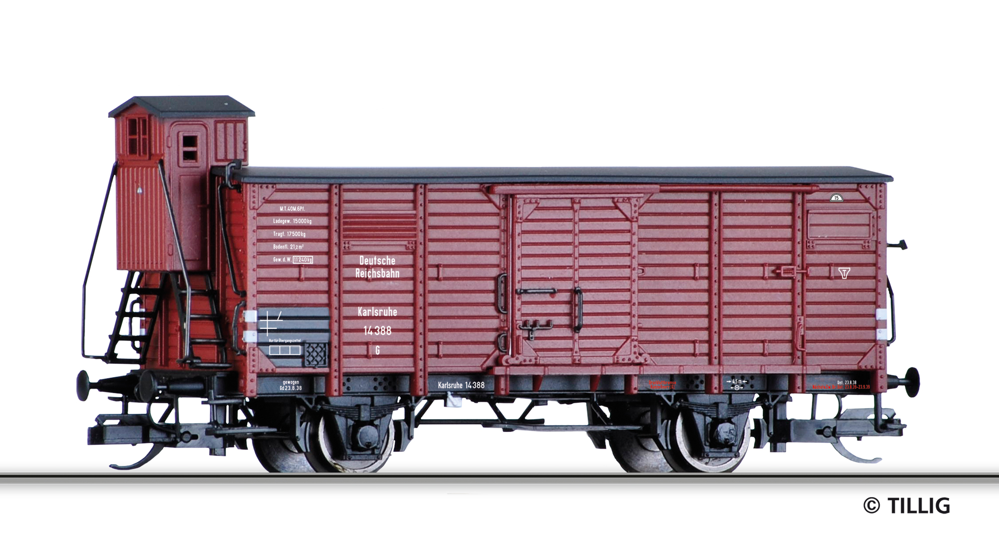 17935 Gedeckter Güterwagen G Karlsruhe der DRG