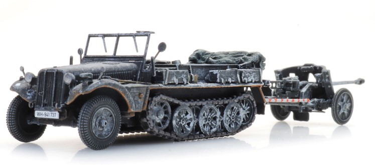 6870489 Sd.Kfz.10 & PAK 38 grau Wehrwacht Winter