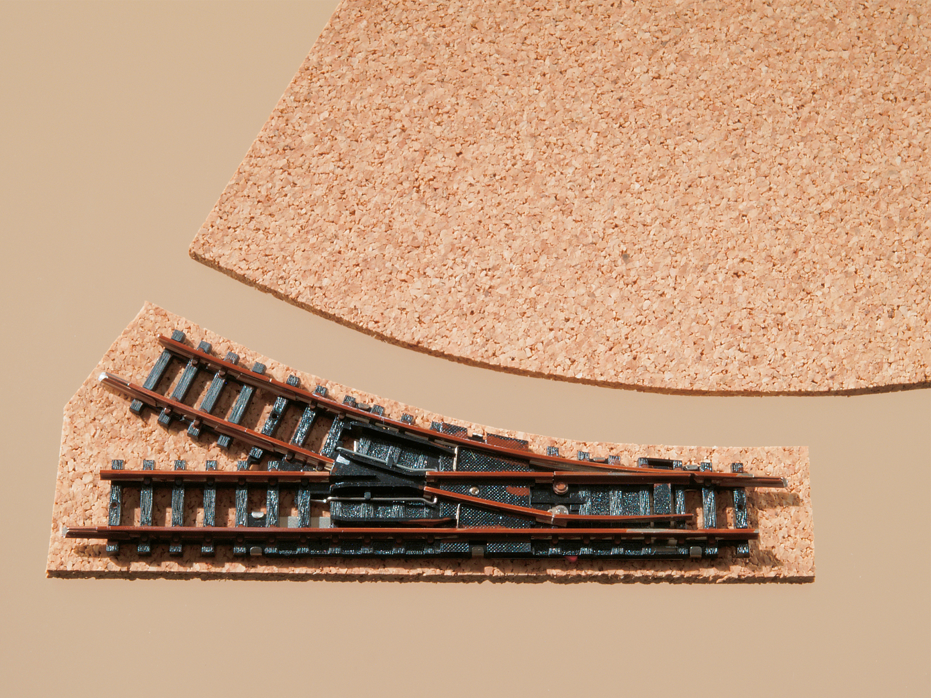 44581 Korkgleisbettung für Weichen