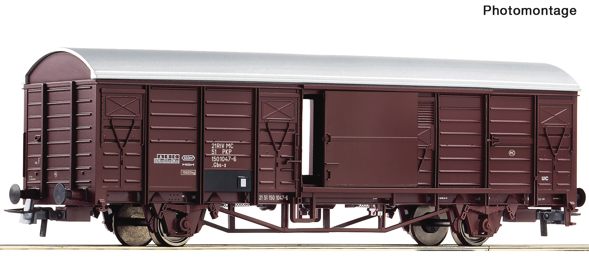 6600288 PKP Gedeckter Güterwagen Gbs-x Ep.4