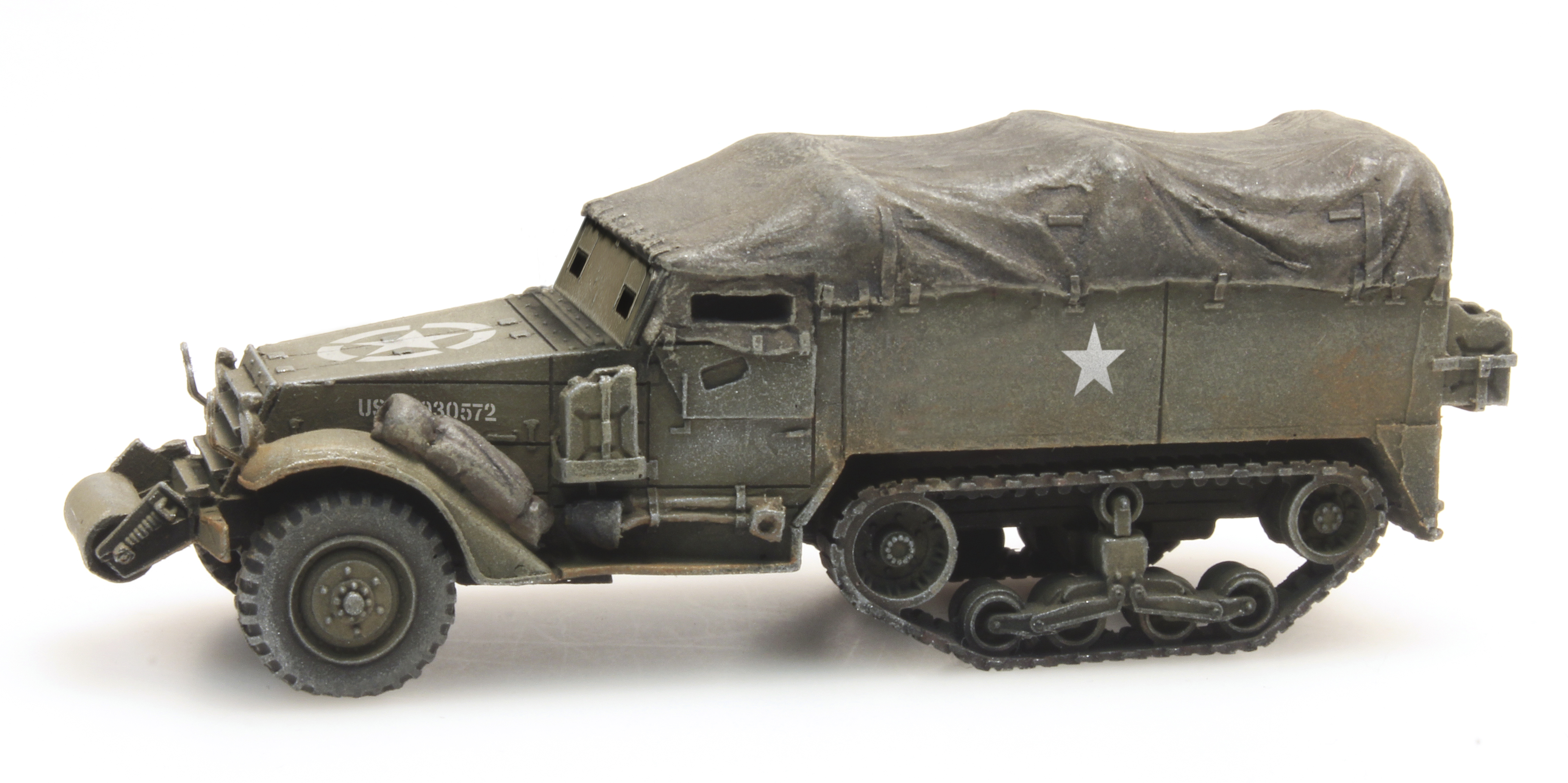 6870439 M3A1 half-track personnel carrier train