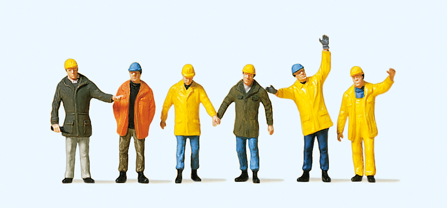 Preiser 10423 Arbeiter mit Schutzkleidung