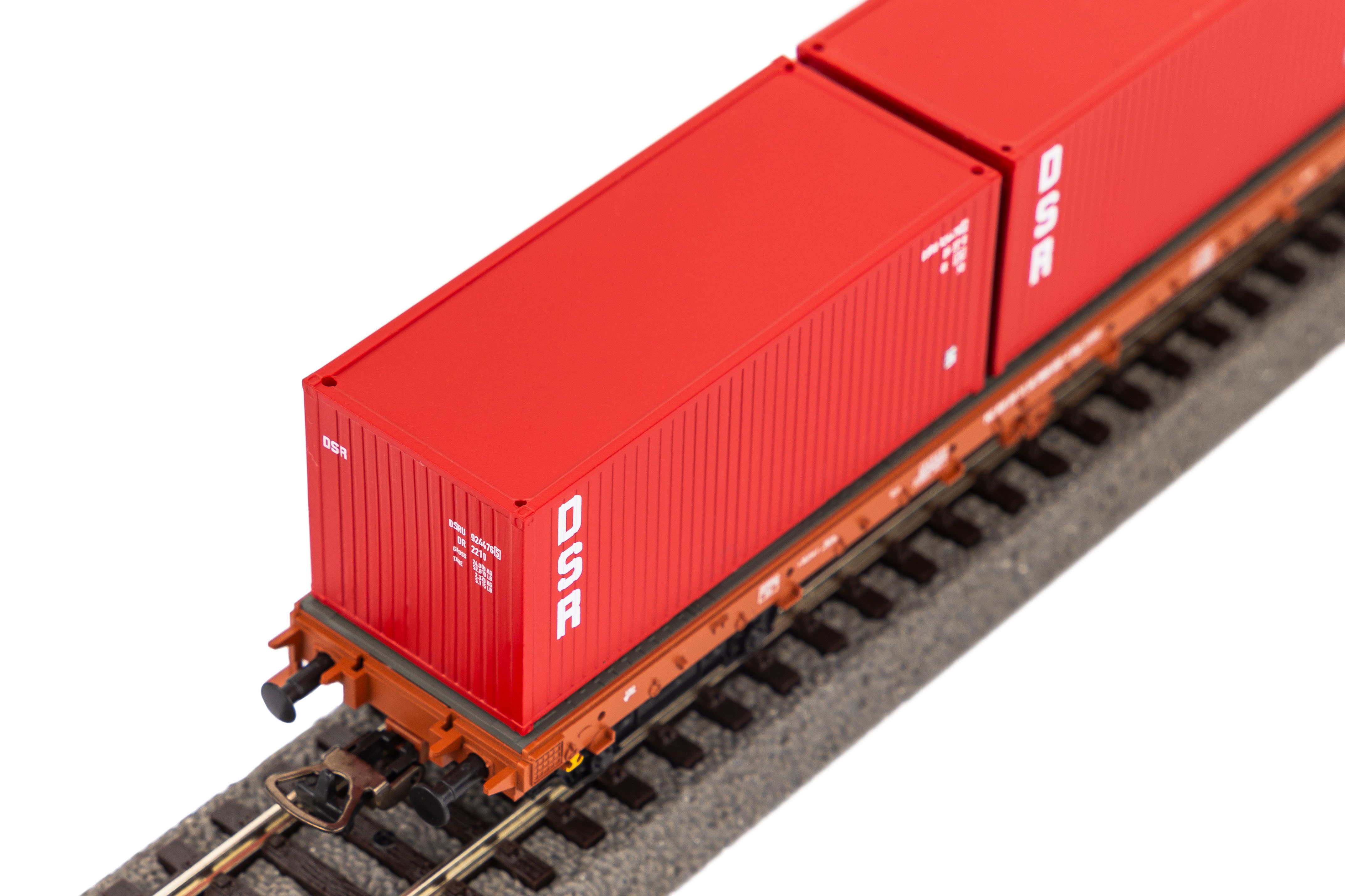 Piko 24500 DR Containeretragwagen "DSR" Ep.4