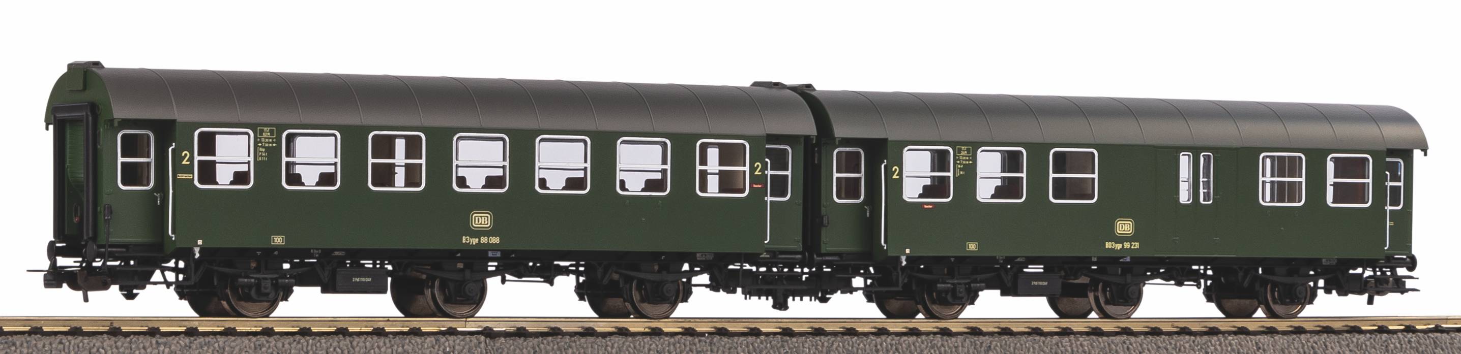 58267 DB Umbauwagen Set 2-tlg. 2.Kl.+Gep. Ep.4