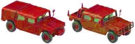 224200271 Hummer flaches Verdeck feuerwehrrot