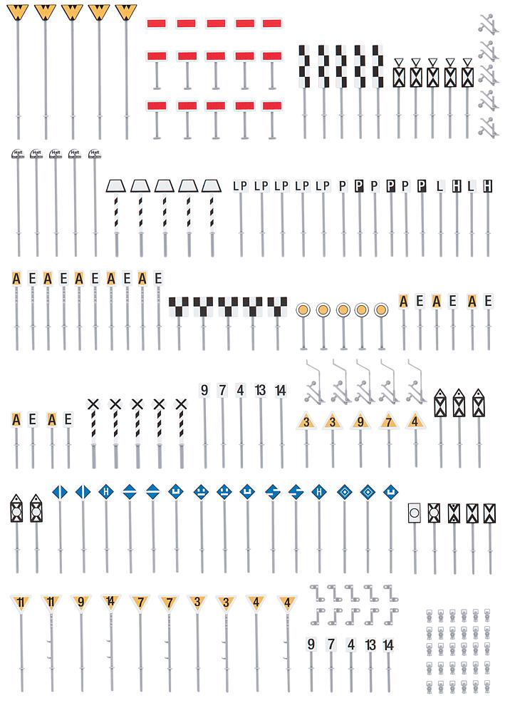 120298 Streckenschilder-Set