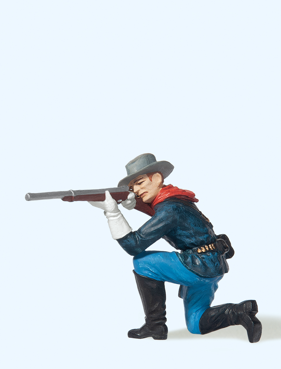 54752 Soldat kniend, mit Gewehr