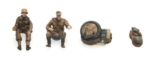 387.253 WM Kettenkradbesatz. (2 Fig) + Bepackun