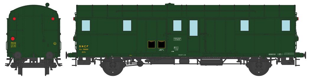 VB-316 SNCF Gepäckwagen 2-achs Ep.3b
