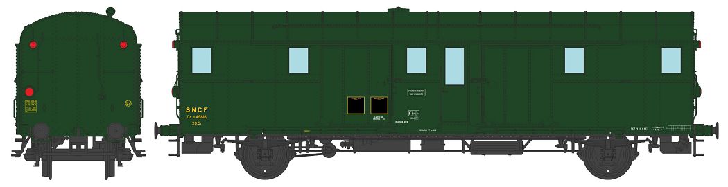 VB-318 SNCF Gepäckwagen 2-achs Ep.3b