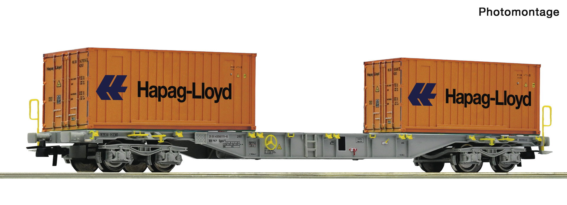 Roco 6600304 PKP Containertragwagen Sgns Ep.5/6