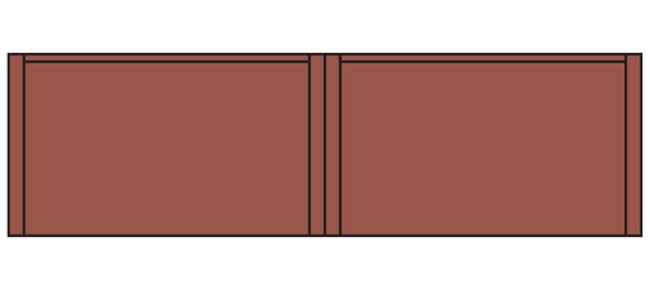 DPM60111 Single Story Blank Wall, 3 St.