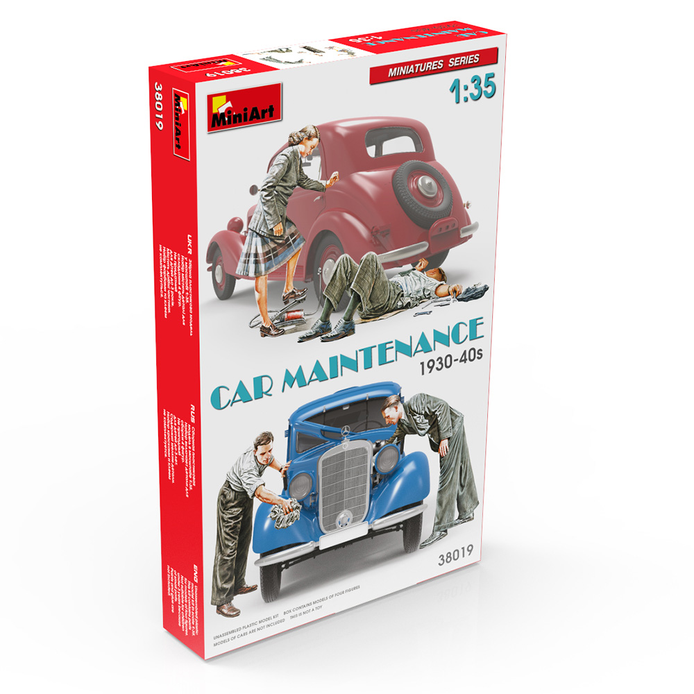 MiniArt 38019 Figuren Autopflege - Car Maintenance