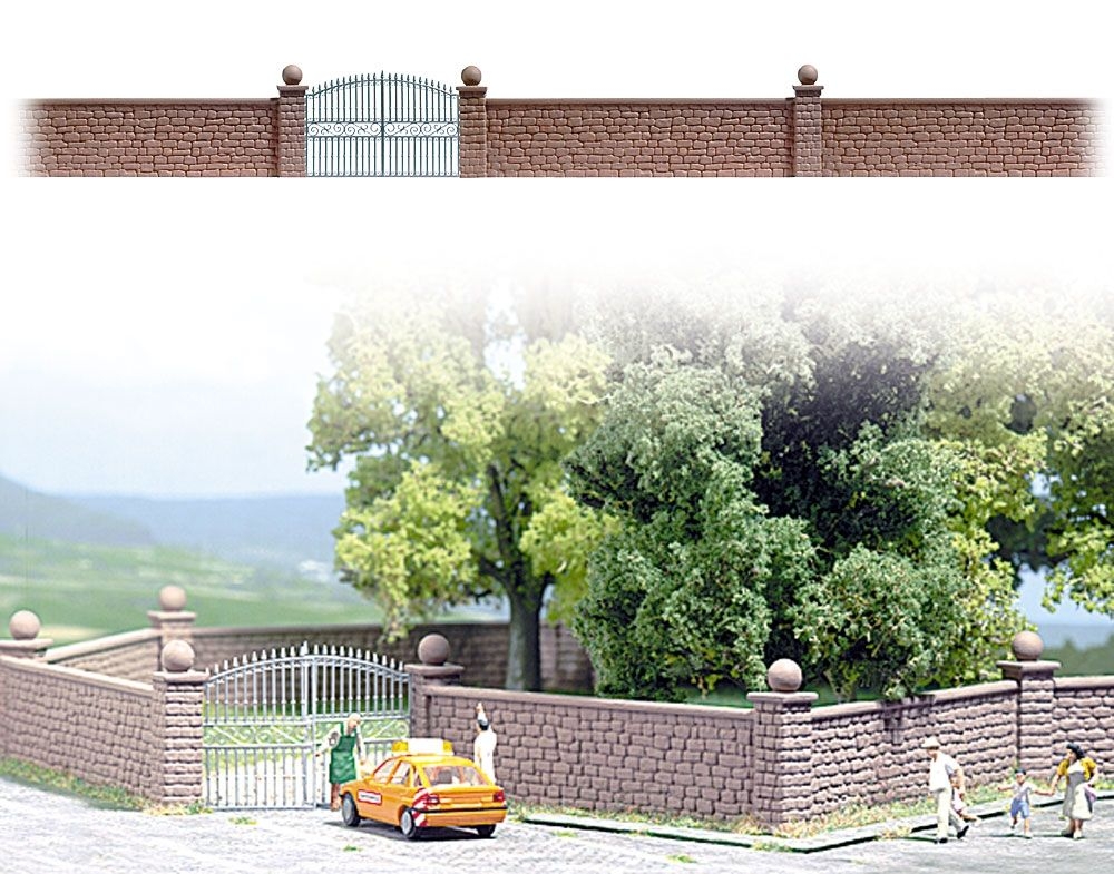 6014 Steinmauer mit Tor