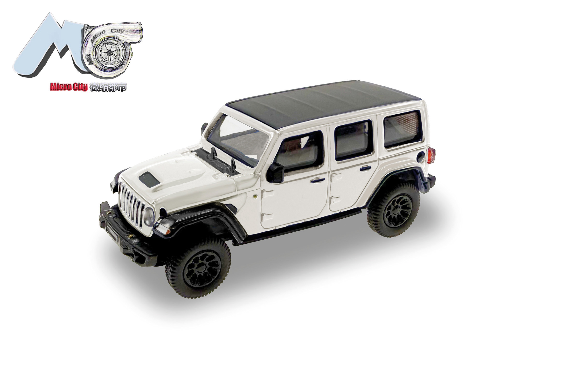 87MC000012 MicroCity: Jeep Wrangler weiß