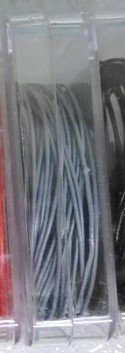 Lux 8960 Kupferlitze grau 0,06 mm² - 3 m